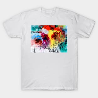 Multicolored Abstract Painting T-Shirt